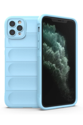 Newface iPhone 11 Pro Max Kılıf Optimum Silikon - Sky Blue resmi