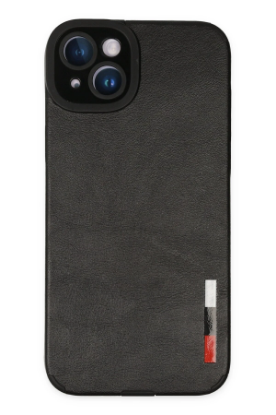 Newface iPhone 14 Plus Kılıf Loop Deri Silikon - Siyah resmi