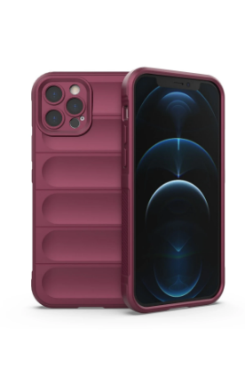 Newface iPhone 12 Pro Kılıf Optimum Silikon - Bordo resmi