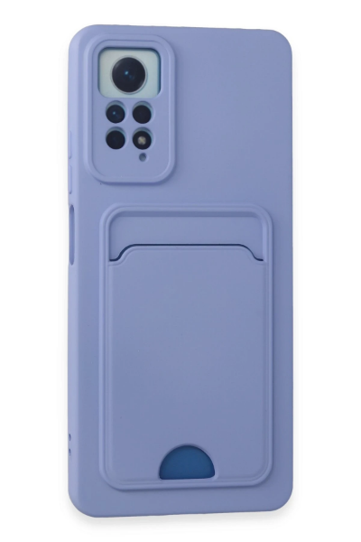 Newface Xiaomi Redmi Note 12 Pro 4G Kılıf Kelvin Kartvizitli Silikon - Lila resmi