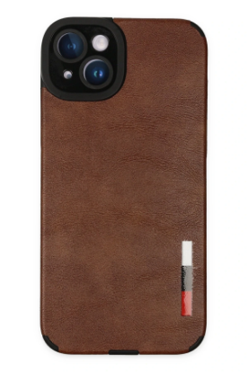 Newface iPhone 14 Plus Kılıf Loop Deri Silikon - Kahverengi resmi