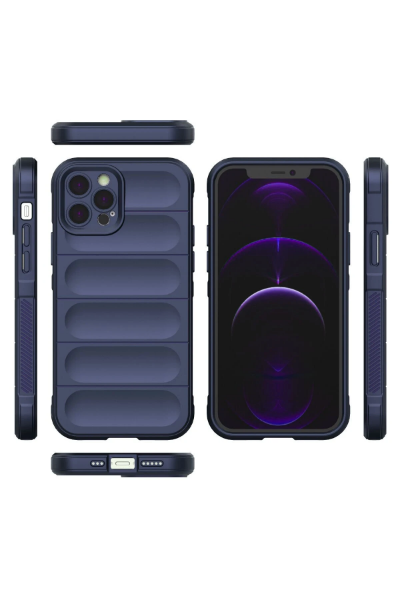 Newface iPhone 12 Pro Kılıf Optimum Silikon - Lacivert resmi