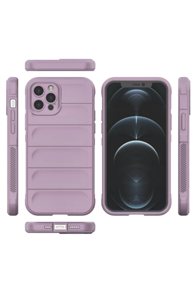 Newface iPhone 12 Pro Kılıf Optimum Silikon - Mor resmi