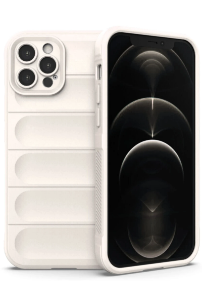 Newface iPhone 12 Pro Kılıf Optimum Silikon - Krem resmi