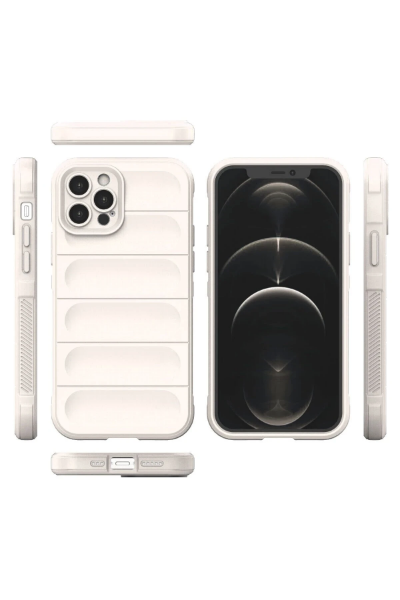 Newface iPhone 12 Pro Kılıf Optimum Silikon - Krem resmi