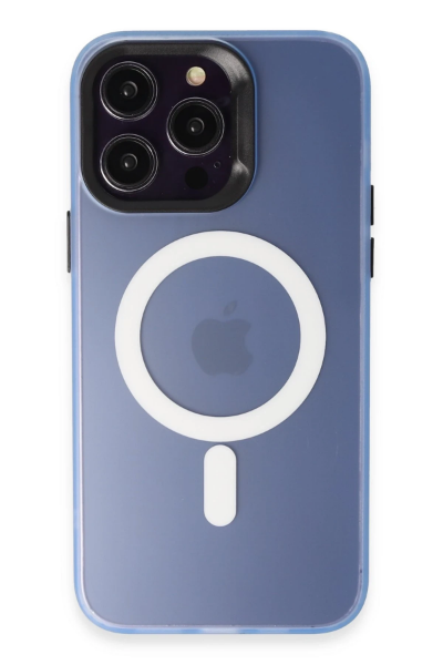 Joko iPhone 13 Pro Max Kılıf Mateks Magsafe Kapak - Sierra Blue resmi