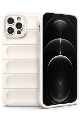 Newface iPhone 12 Pro Max Kılıf Optimum Silikon - Krem resmi