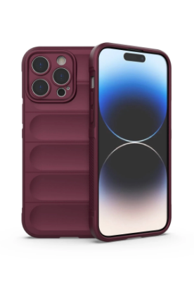 Newface iPhone 13 Pro Kılıf Optimum Silikon - Bordo resmi