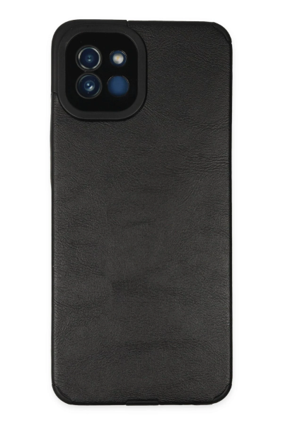 Newface Samsung Galaxy A03 Kılıf Loop Deri Silikon - Siyah resmi