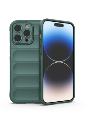 Newface iPhone 13 Pro Kılıf Optimum Silikon - Koyu Yeşil resmi