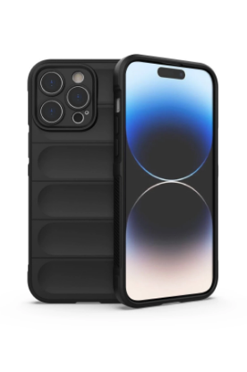 Newface iPhone 13 Pro Max Kılıf Optimum Silikon - Siyah resmi