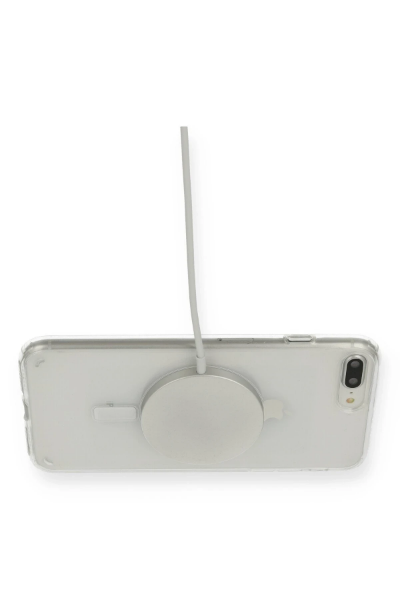 Newface iPhone 8 Plus Kılıf Magneticsafe Şeffaf Silikon - Şeffaf resmi