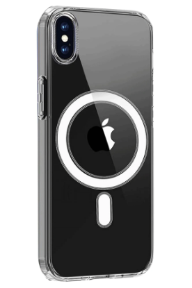 Newface iPhone X Kılıf Magneticsafe Şeffaf Silikon - Şeffaf resmi