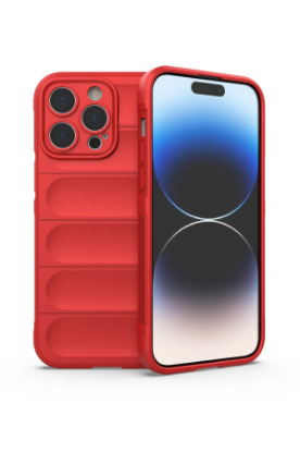 Newface iPhone 13 Pro Max Kılıf Optimum Silikon - Kırmızı resmi