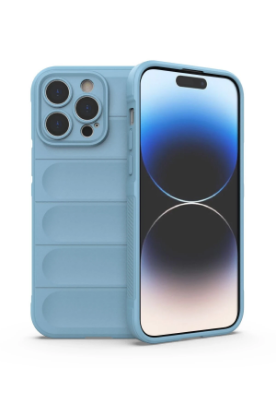 Newface iPhone 13 Pro Max Kılıf Optimum Silikon - Sky Blue resmi