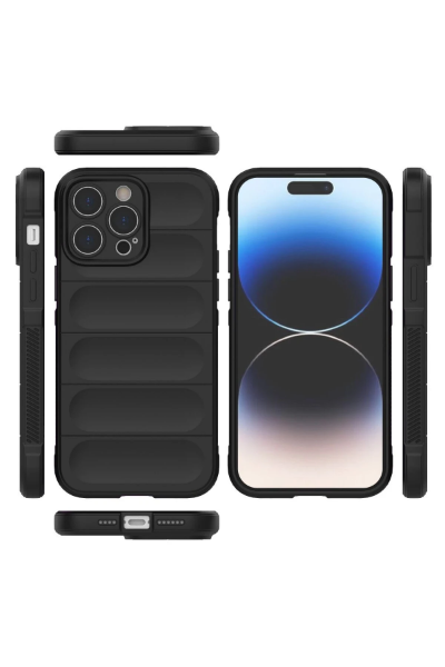 Newface iPhone 14 Pro Kılıf Optimum Silikon - Siyah resmi