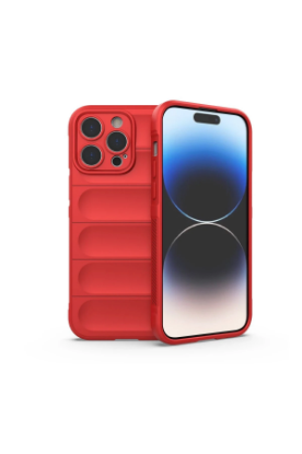 Newface iPhone 14 Pro Max Kılıf Optimum Silikon - Kırmızı resmi