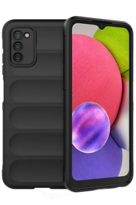 Newface Samsung Galaxy A03S Kılıf Optimum Silikon - Siyah resmi