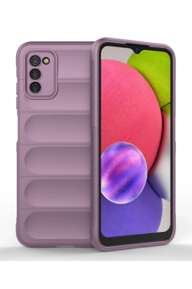 Newface Samsung Galaxy A03S Kılıf Optimum Silikon - Mor resmi