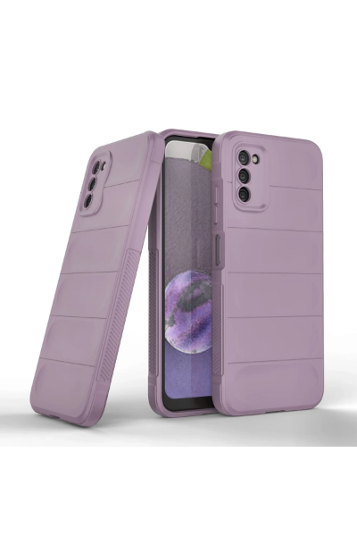 Newface Samsung Galaxy A03S Kılıf Optimum Silikon - Mor resmi