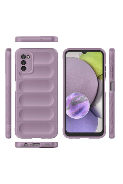 Newface Samsung Galaxy A03S Kılıf Optimum Silikon - Mor resmi