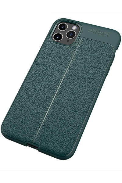 Newface iPhone 11 Pro Max Kılıf Auto Focus Kapak - Yeşil resmi