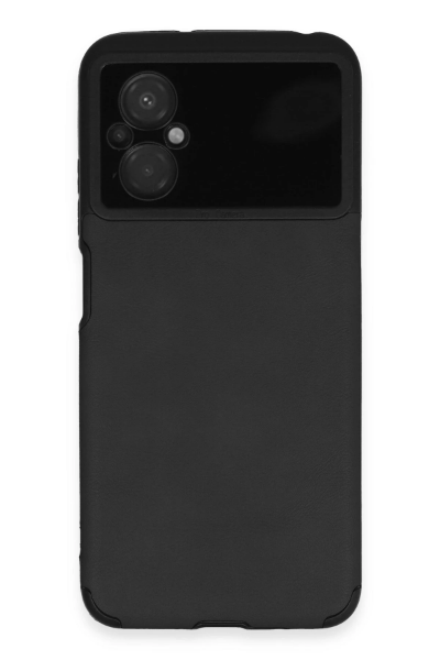 Newface Xiaomi Poco M5 Kılıf Loop Deri Silikon - Siyah resmi