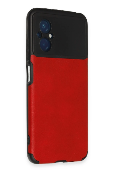 Newface Xiaomi Poco M5 Kılıf Loop Deri Silikon - Kırmızı resmi