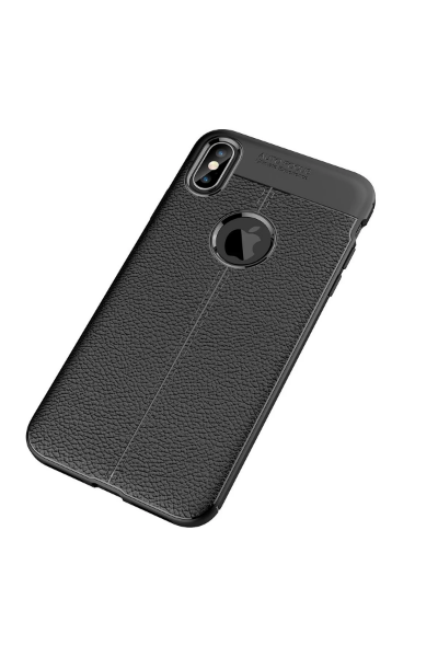 Newface iPhone XS Max Kılıf Auto Focus Kapak - Siyah resmi