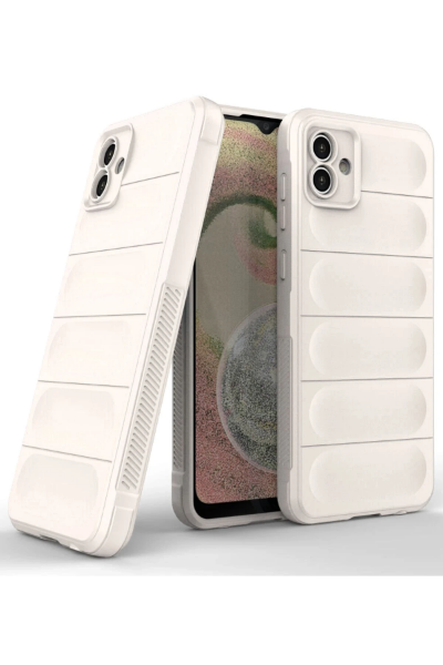 Newface Samsung Galaxy A04 Kılıf Optimum Silikon - Krem resmi