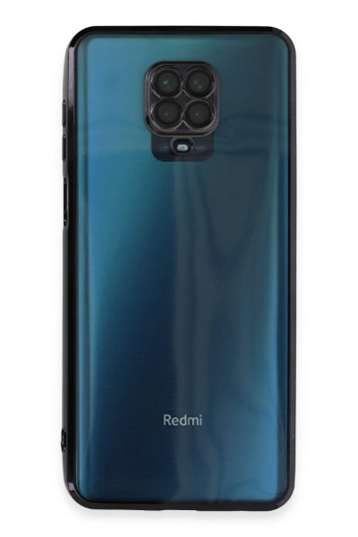 Newface Xiaomi Redmi Note 9 Pro Kılıf Razer Lensli Silikon - Siyah resmi