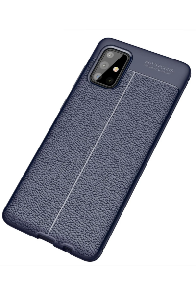 Newface Samsung Galaxy A71 Kılıf Auto Focus Kapak - Lacivert resmi