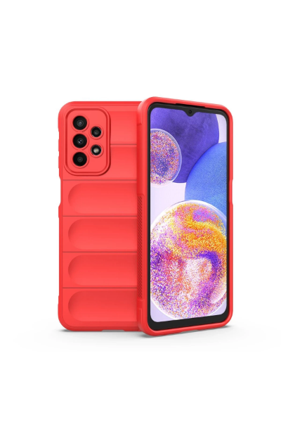 Newface Samsung Galaxy A23 4G Kılıf Optimum Silikon - Kırmızı resmi