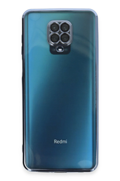 Newface Xiaomi Redmi Note 9 Pro Kılıf Razer Lensli Silikon - Açık Mavi resmi