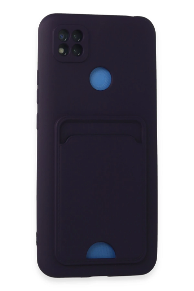 Newface Xiaomi Redmi 9C Kılıf Kelvin Kartvizitli Silikon - Derin Mor resmi