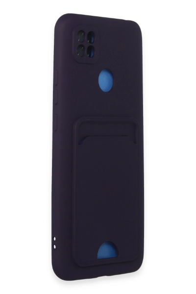 Newface Xiaomi Redmi 9C Kılıf Kelvin Kartvizitli Silikon - Derin Mor resmi