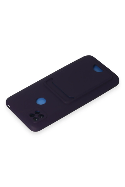 Newface Xiaomi Redmi 9C Kılıf Kelvin Kartvizitli Silikon - Derin Mor resmi