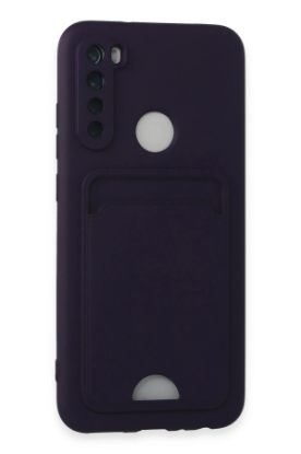Newface Xiaomi Redmi Note 8 Kılıf Kelvin Kartvizitli Silikon - Derin Mor resmi