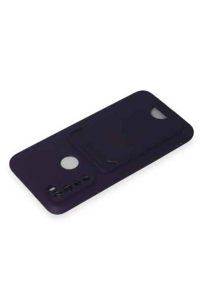 Newface Xiaomi Redmi Note 8 Kılıf Kelvin Kartvizitli Silikon - Derin Mor resmi