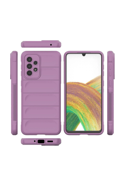 Newface Samsung Galaxy A33 5G Kılıf Optimum Silikon - Mor resmi