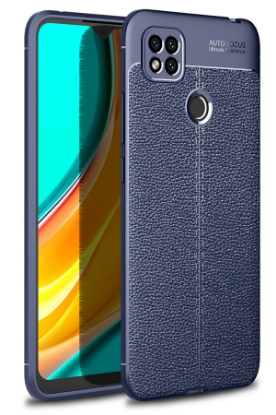 Newface Xiaomi Redmi 9C Kılıf Auto Focus Kapak - Lacivert resmi