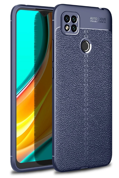 Newface Xiaomi Redmi 9C Kılıf Auto Focus Kapak - Lacivert resmi