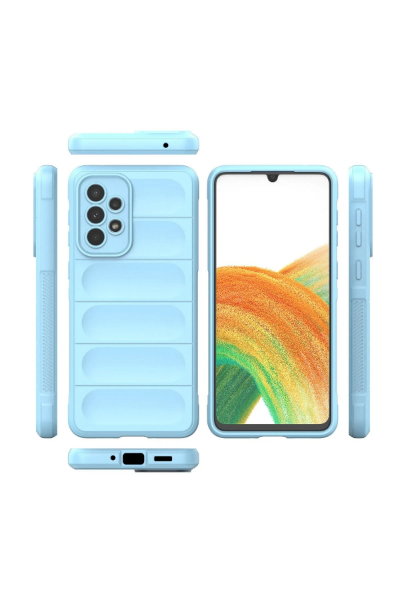 Newface Samsung Galaxy A33 5G Kılıf Optimum Silikon - Sky Blue resmi