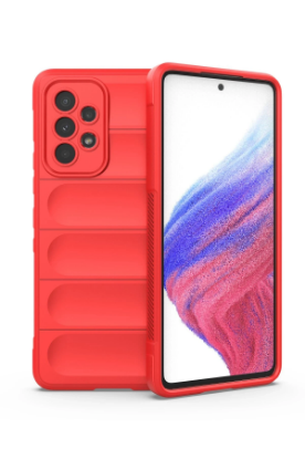 Newface Samsung Galaxy A53 5G Kılıf Optimum Silikon - Kırmızı resmi