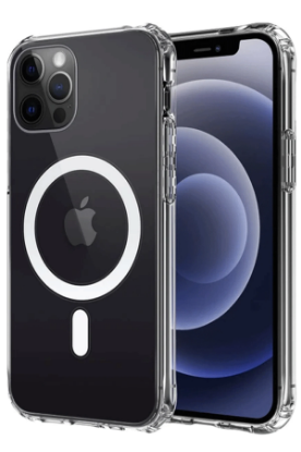 Newface iPhone 12 Kılıf Magneticsafe Şeffaf Silikon - Şeffaf resmi