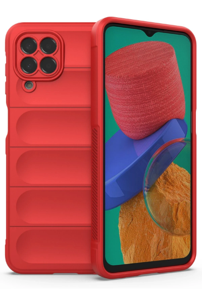 Newface Samsung Galaxy M33 Kılıf Optimum Silikon - Kırmızı resmi