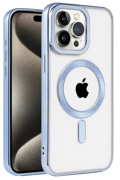Newface iPhone 14 Pro Max Kılıf Kronos Magsafe Kapak - Sierra Blue resmi