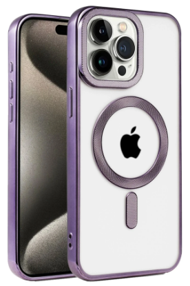 Newface iPhone 14 Pro Max Kılıf Kronos Magsafe Kapak - Derin Mor resmi