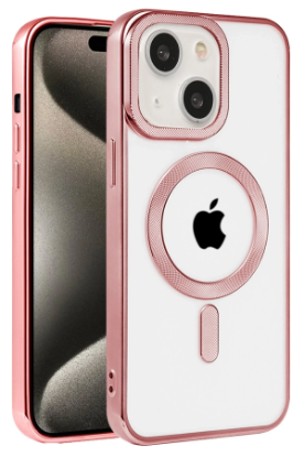 Newface iPhone 15 Kılıf Kronos Magsafe Kapak - Rose Gold resmi