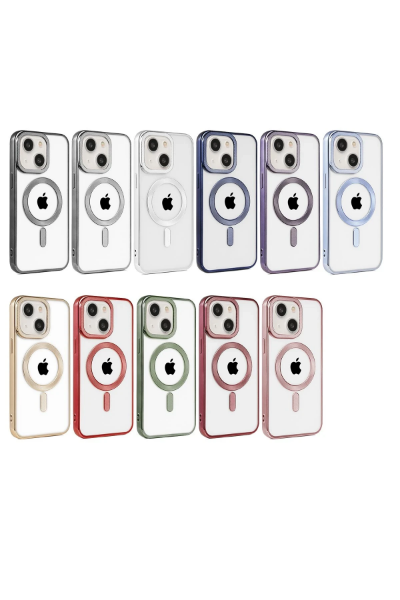 Newface iPhone 15 Kılıf Kronos Magsafe Kapak - Rose Gold resmi